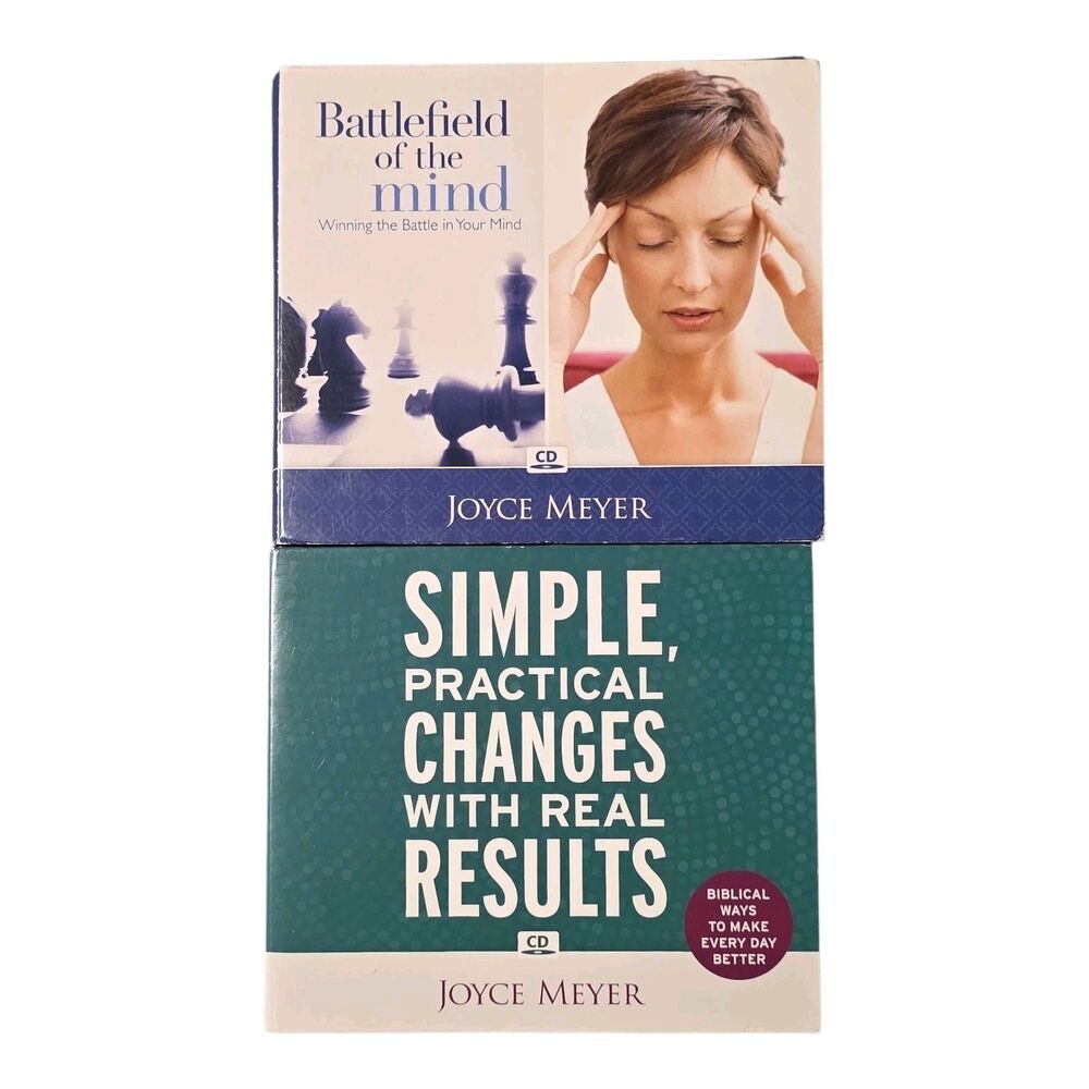 Lot of 2 Joyce Meyer CD Sets Battlefield of the Mind, Simple Practical Changes